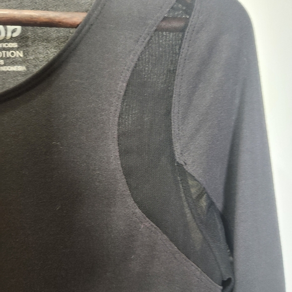 Maurices In Motion- Athletic Black Long Sleeve Tee Top - Picture 8 of 11